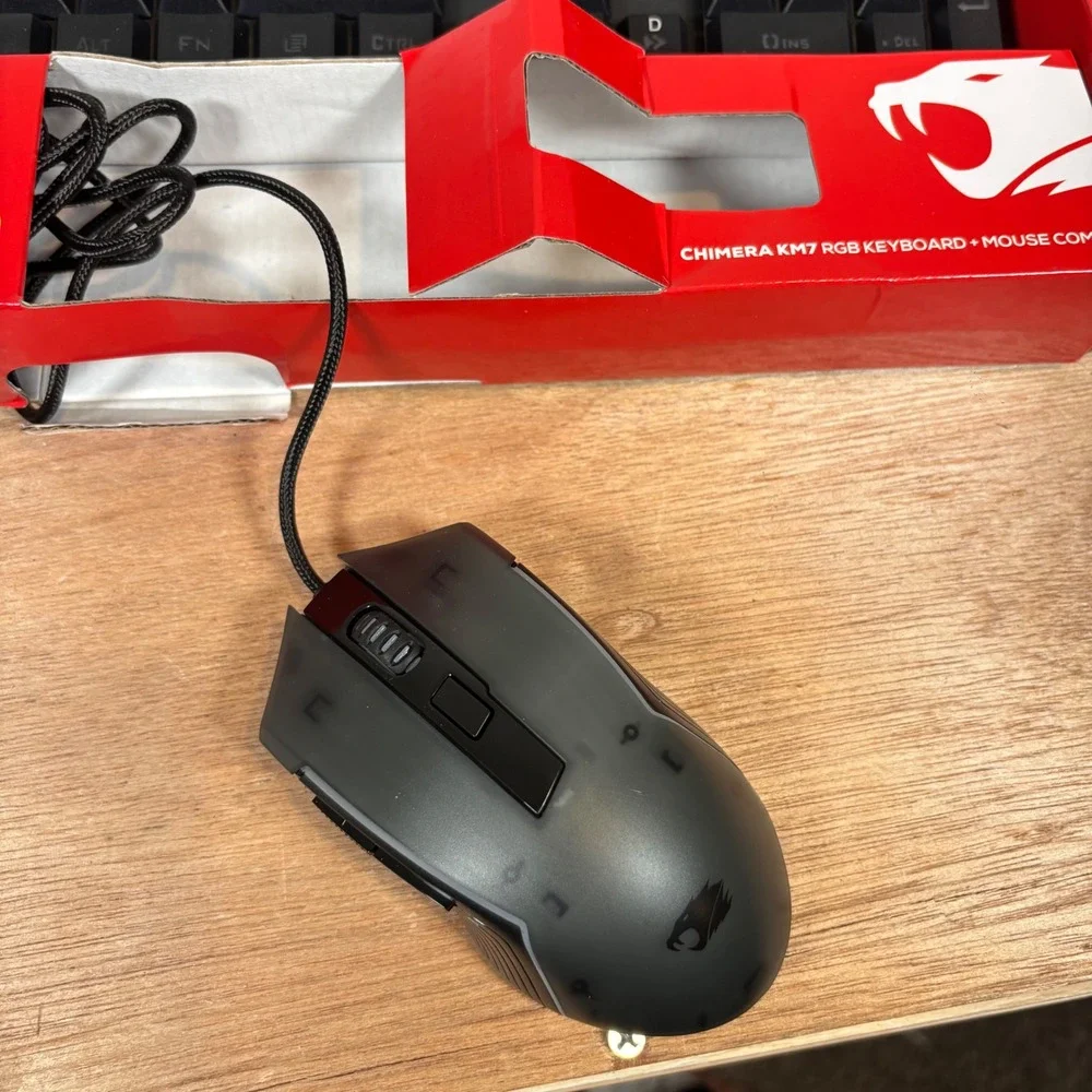 iBUYPOWER Chimera KM7 RGB Gaming Keyboard and Mouse Combo Wired Black‎ Set